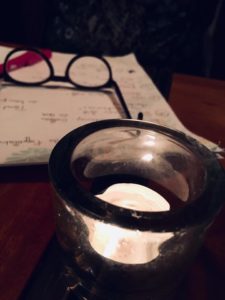 bougie et lunette
